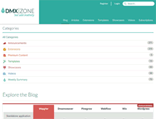 Tablet Screenshot of dmxzone.com